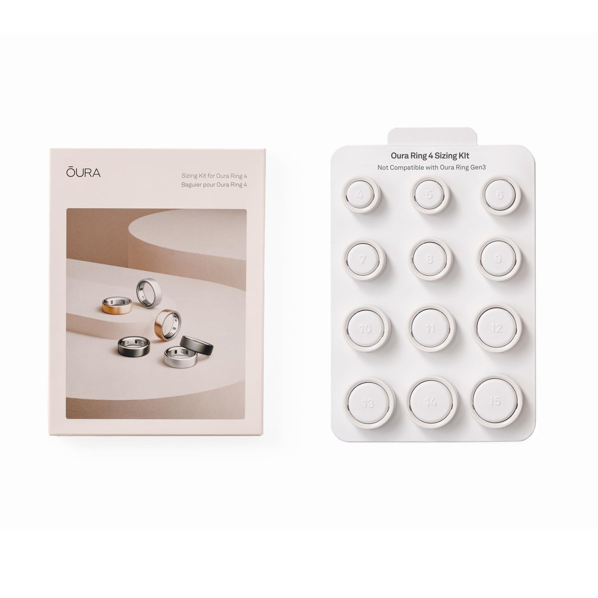 Oura Ring 4 Sizing Kit - Size Before You Buy - Unique Sizing Classification for Smart Rings