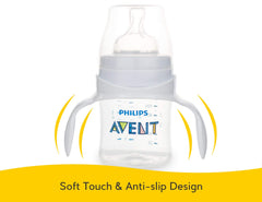 NALACAL 4 Pack Baby Bottle Handles for Philips Avent Anti-Colic and Air Free Vent Baby Bottles, Compatible Avent Bottle Holder for Baby, White