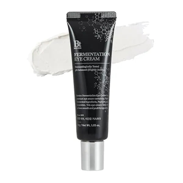 BENTON Fermentation Eye Cream New Version (1.05 oz.) Galactomyces & Bifida Ferment Anti-Wrinkle Eye Treatment Cream, Dark Circles & Puffiness & Under Eye Bags