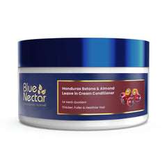 Blue Nectar Batana & Almond Leave in Conditioner for Soft, Smooth & Strong Hair | Lightweight Hair Cream for Men & Women, infused with Batana Oil (14 Herbs, 200g)