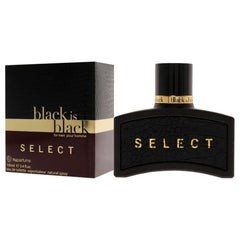 NuParfums Black is Black Select Pour Homme Eau De Toilette Spray, 3.4 Ounce