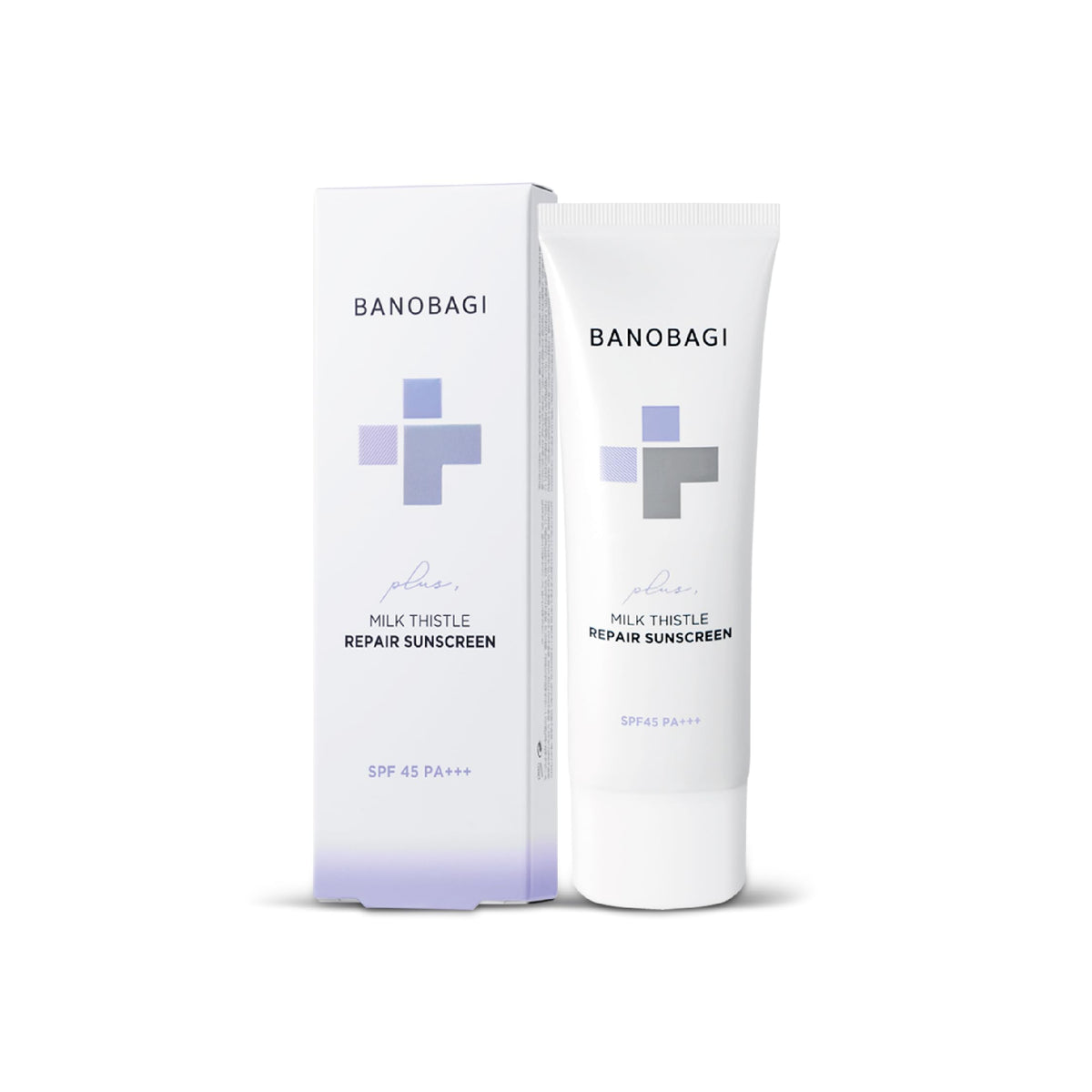BANOBAGI Milk Thistle Sunscreen SPF 45 PA+++ with Niacinamide | Korean Sunscreen for Sensitive Skin | Best Face Sunblock with No White Cast | Anti-Aging SPF Protection Lotion (50ml)