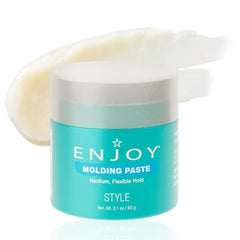 Enjoy Molding Paste, Non Greasy Flexible Moveable Texture, Medium Hold Incredible Shine All Day - 2.1 Oz