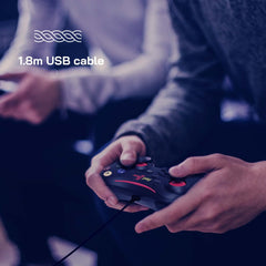 Redgear Pro Series Wired Gamepad - Integrated Force Feedback, Illuminated ABXY Keys, Ergonomically Designed, 1.8m USB Cable for PC