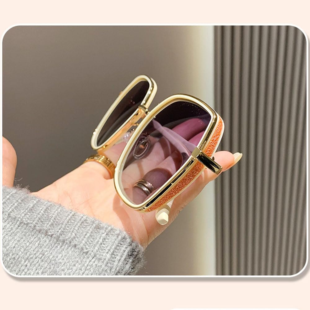 Goodern Polarized Sunglasses for Women Men,Travel Lightweight Sun-Proof Sunglasses Unisex Portable Big Frame Sun Glasses Fashion Sun Protection Sunglasses Outdoor Camping Fishing Sunglasses-Pink