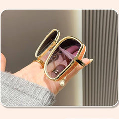Goodern Polarized Sunglasses for Women Men,Travel Lightweight Sun-Proof Sunglasses Unisex Portable Big Frame Sun Glasses Fashion Sun Protection Sunglasses Outdoor Camping Fishing Sunglasses-Pink