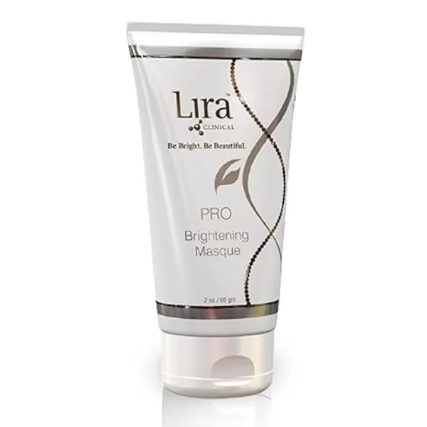 Lira Clinical PRO Brightening Masque Hydrating Face Mask with Vitamin C, Peptides & Hyaluronic Acid to Support Even Skin Tone, Reduced Wrinkles, & Deep Moisturization 2 fl oz