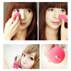 Glomic professional waterproof foundation, concealer, face powder, sketch eyeliner and blender. combo (set of 5)