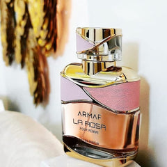 Armaf La Rosa Pour Femme Eau De Parfum 100ML For Her, Floral Fragrance, Perfume For Women, La Via