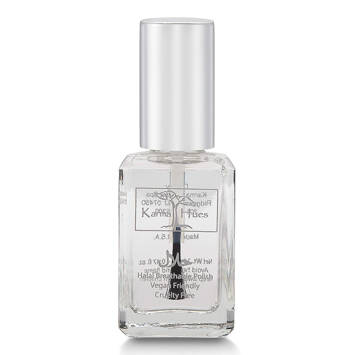 karma organic Halal Certified Nail Polish- Truly Breathable Cruelty Free and Vegan - Oxygen Permeable Wudu Friendly Nail Enamel (Breathable Top Coat - ANASTASIA)