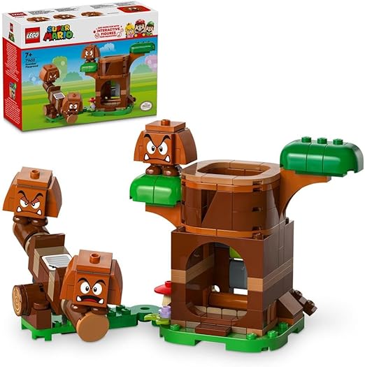 LEGO Super Mario Goombas’ Playground Set, Nintendo Collectible for Kids, Adventure Toy Playset, Buildable Seesaw, 3 Figures, Gift for 7 Plus Year Old Boys, Girls and Fans, 71433