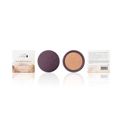 (Cocoa Gem) - 100% PURE Cocoa Pigmented Bronzer, Cocoa Gem, Bronzer Powder for Face, Contour Makeup, Soft Shimmer, Sun Kissed Glow (Light Peachy Brown w/Golden Undertones) - 10ml