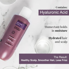 Bare Anatomy Anti Frizz Shampoo, Frizz Control Upto 24 Hrs, Powered By Hyaluronic Acid & Fatty Acids, Smooth, Shiny & Frizz Free Hair, Paraben & Sulphate Free, Women & Men - 250Ml