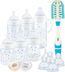 NUK Smooth Flow Anti-Colic Bottle Newborn Gift Set, 0+ Months, Timeless Collection, Amazon Exclusive
