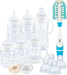 NUK Smooth Flow Anti-Colic Bottle Newborn Gift Set, 0+ Months, Timeless Collection, Amazon Exclusive