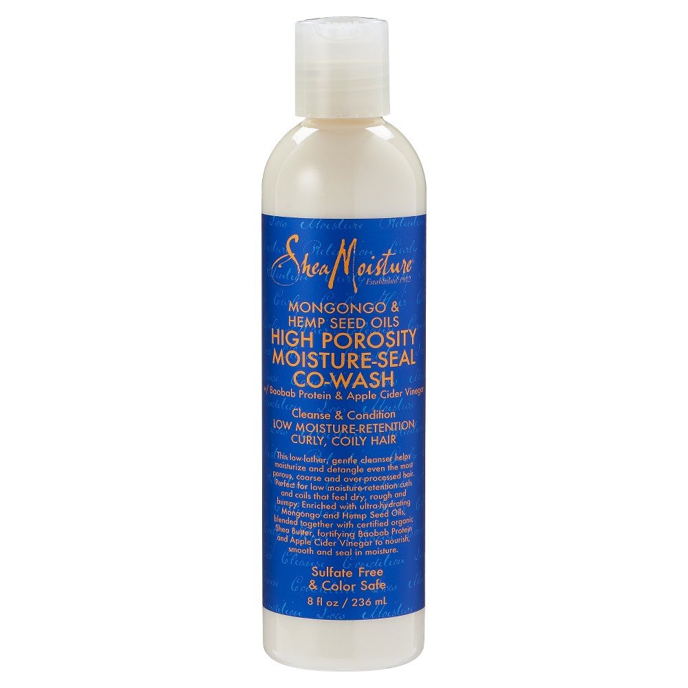 Shea Moisture Mongongo and Hemp Seed Oils High Porosity Moisture-Seal Co-Wash for Unisex - 12 oz