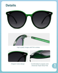 SOJOS Classic Retro Round Sunglasses Women Men Large Glasses SJ2067