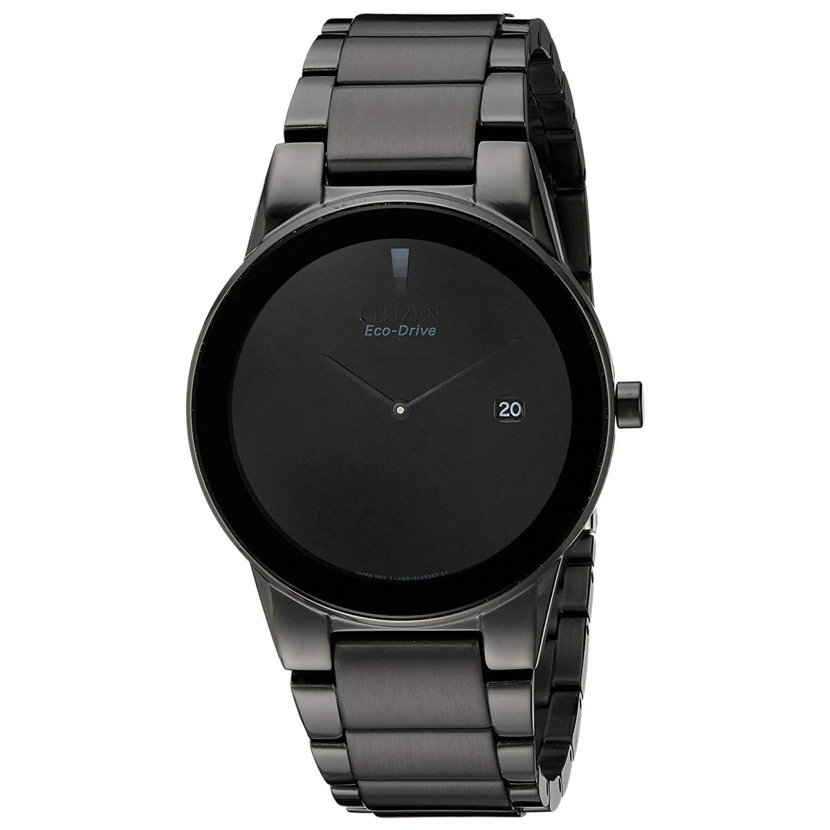 Citizen Men's Black Dial Stainless Steel Band Watch - AU1065-58E