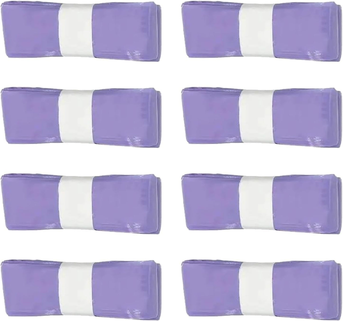 Acmen 8-Pack Eco-Friendly Nappy Bin Refill Bags, Compatible with Tommee Tippee Twist & Click, Simplee Sangenic, Tec, and Baby AngelCare Nappy Diaper Bin Liner Pails Disposal Systems (Purple), W240301