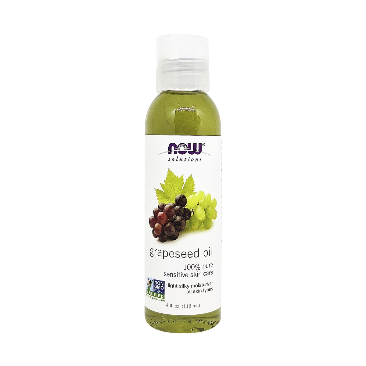Now Solutions Grape Seed Oil, 4 Ounce