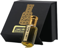 aabak al sahraa عبق الصحراء Khaltet Zohoor Attar, Non Alcoholic Arabic Perfume for Men and Women, 12 ML, Luxury Long Lasting Fragrance for Men and Women with a Twist of Different White Flowers