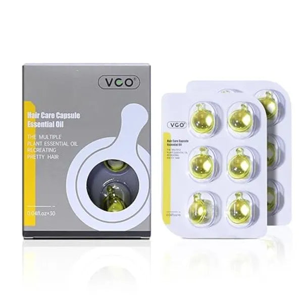 VGO Hair Serum for Frizzy and Damaged Hair 30pcs Hair Oil with Argan Avocado & Moroccan Oil Leave in Conditioner