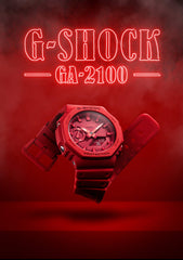 G-Shock Casio Unisex-Adult Quartz Watch, Analog-Digital Display and Plastic Strap GA-2100-1AER
