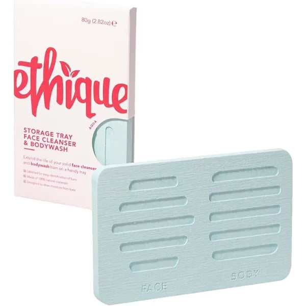 Ethique Aqua Face & Body Storage Tray for Facial Cleansers & Body Wash Bars Plastic Free (Pack of 1)