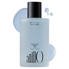 ANILLO Shower Time Parfum Mist - Hydrating & Long Lasting Korean Hair and Body Mist Perfume with Blue Agave, Hyaluronic Acid & Blue Herb Complex - Vegan, After Shower Spray for Men & Women 3.38 fl oz