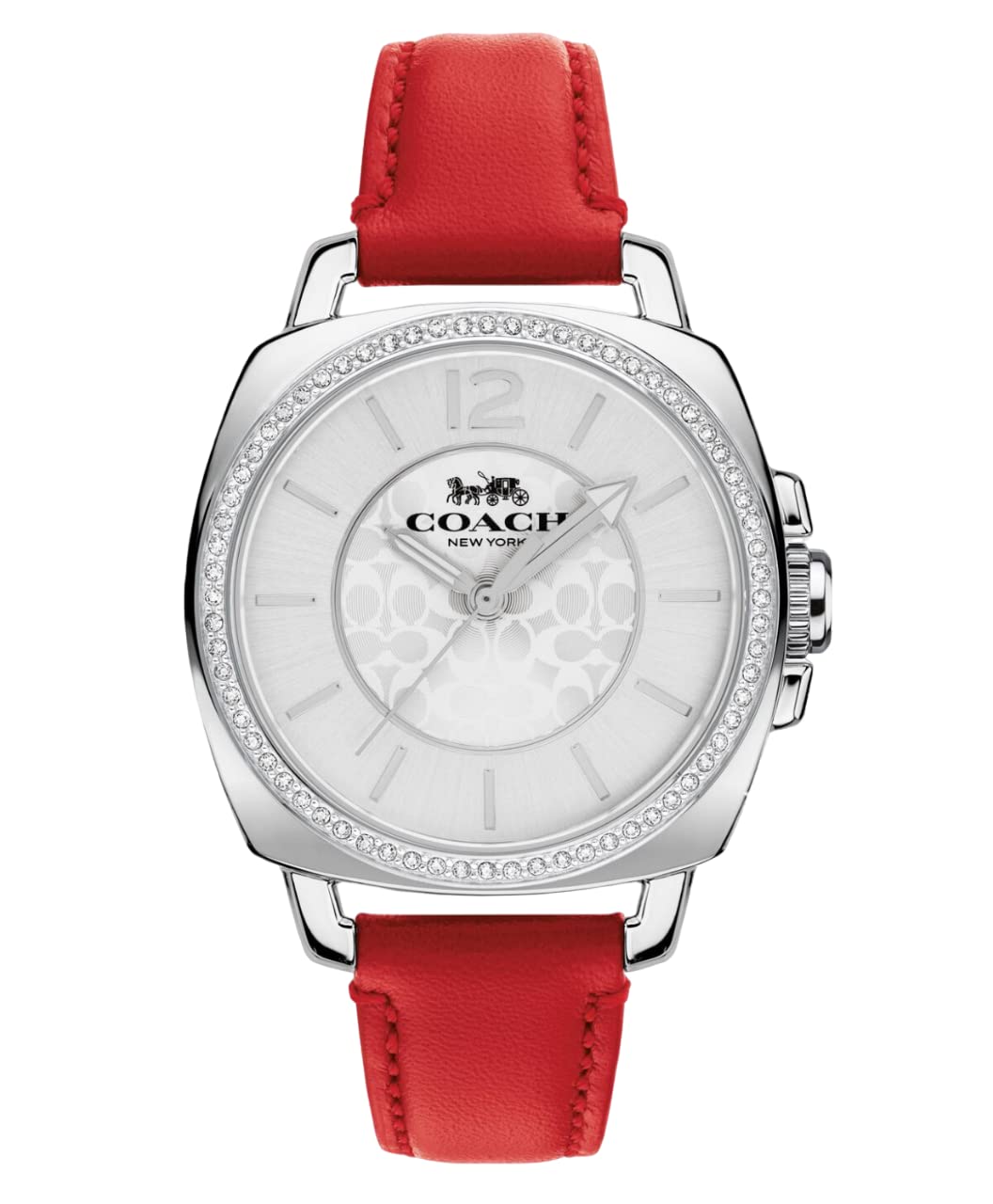 COACH Boyfriend Women's Watch, 34mm - Red/Silver