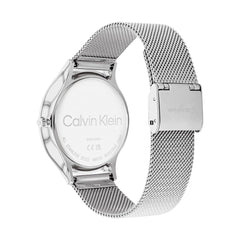Calvin Klein TIMELESS MESH 38MM Women's Watch, Analog - Silver