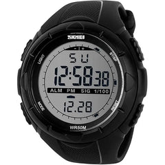 SKMEI Watch Waterproof Mens Digital BLACK-1025