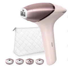 Philips Lumea Prestige IPL Epilator, Pulsed Light, Wireless, 4 Smart Heads (Body, Bikini, Underarms and Face) and SmartSkin Sensor, Pink BRI958/00