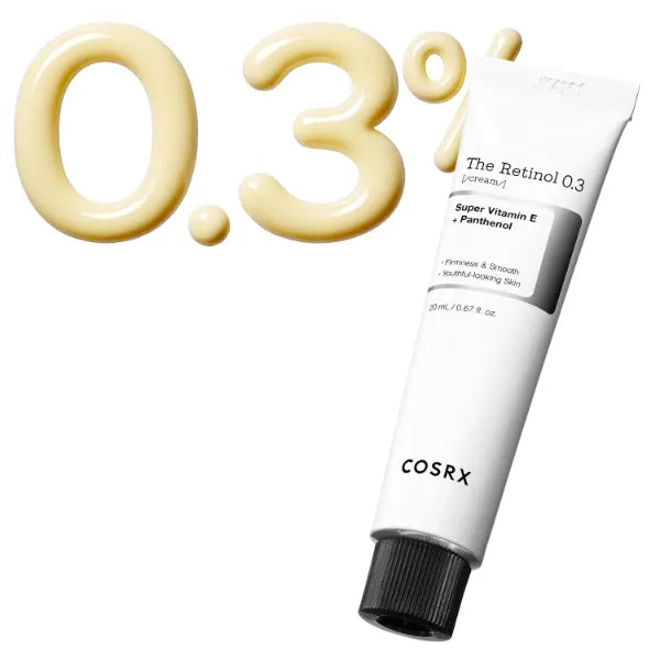 Coxir Retinol 0.3% Cream, Anti-Aging Eye & Neck Cream (0.67 fl.oz)