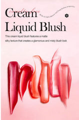 Mousse Liquid Blush For Cheeks Cream Face Blusher Stick with Sponge Palette Bronzer Highlighter Shape Contour Moisturizing And Breathable Matte Finish Long-wearing Waterproof For Women Makeup 04#