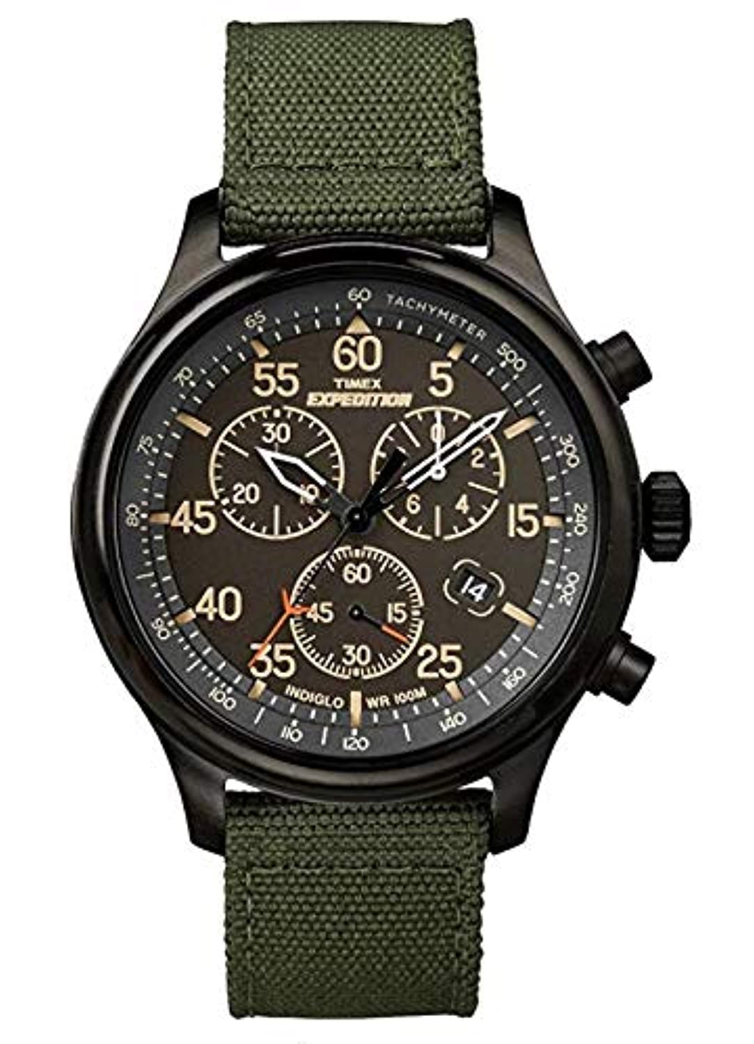 Timex Mens Quartz Watch, Chronograph Display And Textile Strap - Tw4B10300
