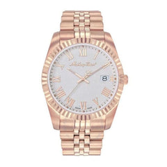 Mathey-Tissot Analog Black Dial Men's Watch - Silver-Rose Gold