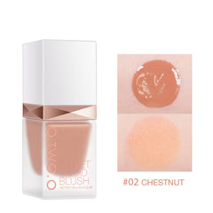 NOVOLAN Liquid Blush 15ml Cream Blush Wet Makeup Sweet Cheeks Blush Matte Pot Blusher, Natural Color Liquid Blush Long-Lasting Matte Silky Delicate Rouge Beauty Makeup (#02)