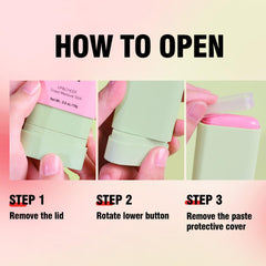 Highlighter Creamy Blush Stick, Skin-Illuminating Highlighter Makeup Stick, Suitable for Girls and Women (Shy Pink)