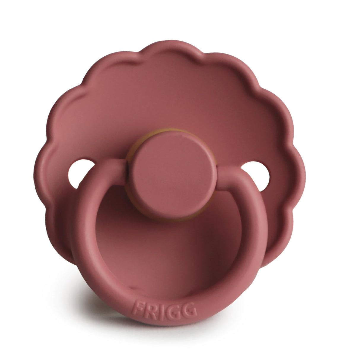 FRIGG Daisy Latex Baby Pacifier 6-18M 1-Pack Powder Blush - Size 2