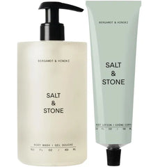 Salt & Stone Hydrating Gel Body Wash + Body Lotion | Bergamot & Hinoki