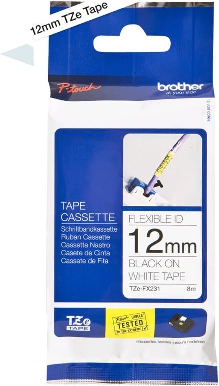 Brother TZe-FX231 Label Printer Ribbons (TZ, Black)