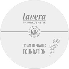 lavera Cream to Powder Foundation -Tanned 02- nude - Bio-Mandelöl & Vitamin E - Vegan - feuchtigkeitsspendend - Intensive Deckkraft (1 X 10,5g)