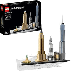 LEGO 21028 Architecture New York City Skyline, Collectible Model Kit for Adults to Build, Creative Activity, Home Decor Gift Idea for Men, Women, Husband, Wife, Him or her