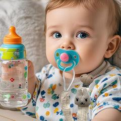 EWAN'S 6 Pcs Animal Themed Pacifier Clips for 6-18 Months Baby,Cute Soft Flexible Teething Binky Clips for Baby Girl&Boys, Mam Pacifier Clip for Philips, Mushie, Nuby and Avent Bottle Accessories