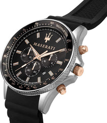Maserati Men's Watch, SFIDA Collection, in Steel, Silicone - R8871640002 - Black