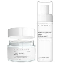 Asterwood Hyaluronic Acid Moisturizer + Hypochlorous Acid Facial Mist