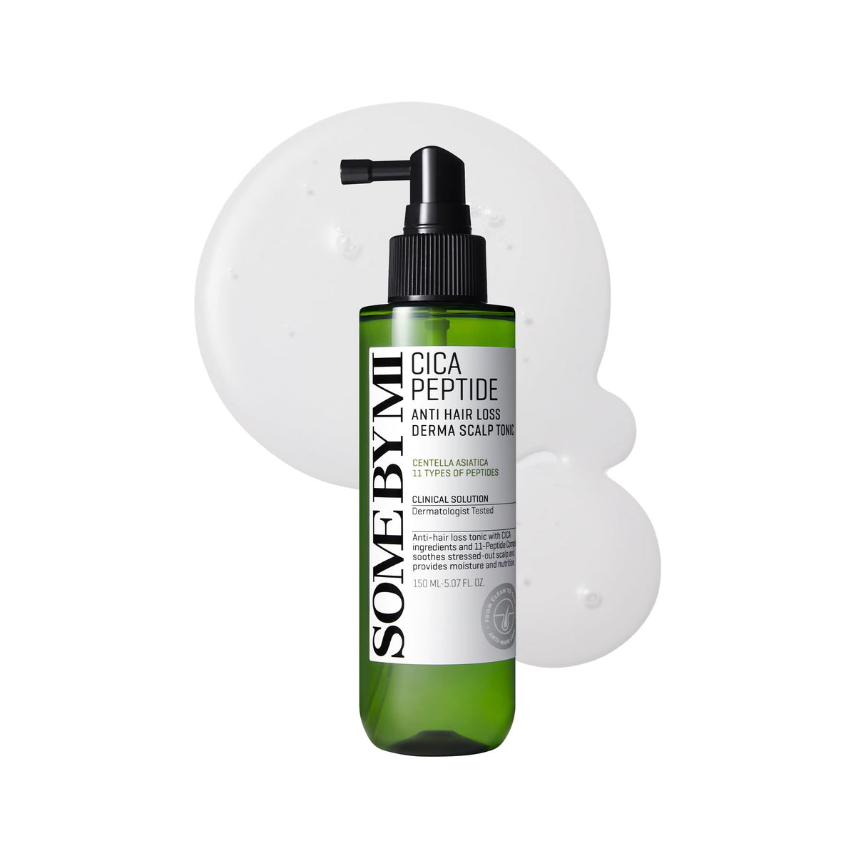 Some by Mi Cica Anti-Hair Loss Peptide Scalp Tonic | 150ml | Strengthens and Protects Hair | Helps Reduce Hair Loss | Enriched with Peptide and Cica