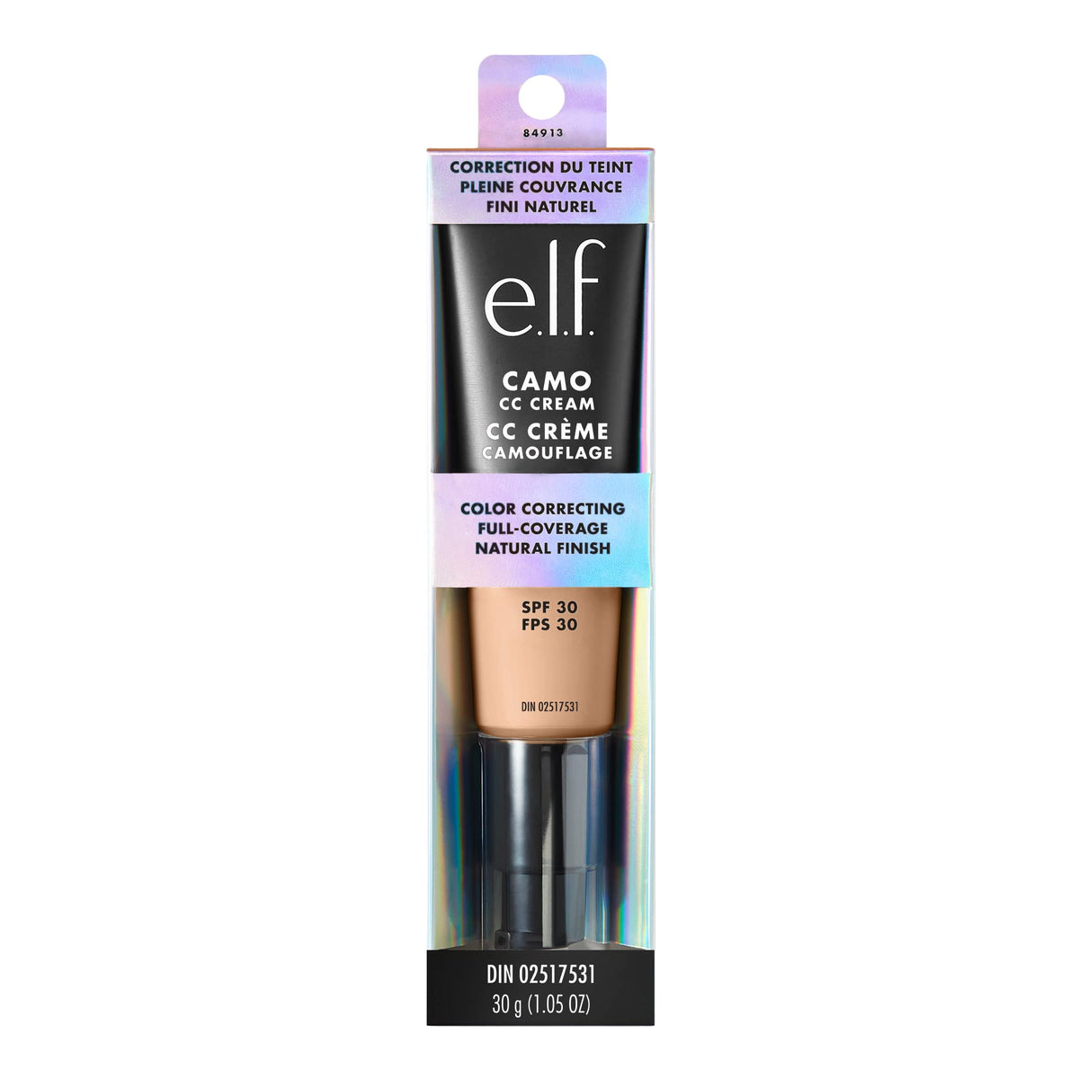 e.l.f. Camo CC Cream Color Correcting Full Coverage Foundation with SPF 30 Light 210 N 1.05 Oz, 1.05 Ounce (Pack of 1)