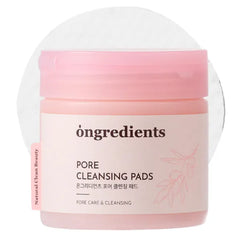 ONGREDIENTS Pore Cleansing Pads, Exfoliating Face Wipes, Makeup Remover Wipes for Face, Pore Reducing, Exfoliating, Korean Cleansing Pad Sheets, Korean Skin Care (60 Pads)